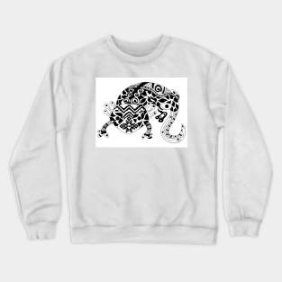 ajolote in xochimilco art, the axolotl zentangle art Crewneck Sweatshirt